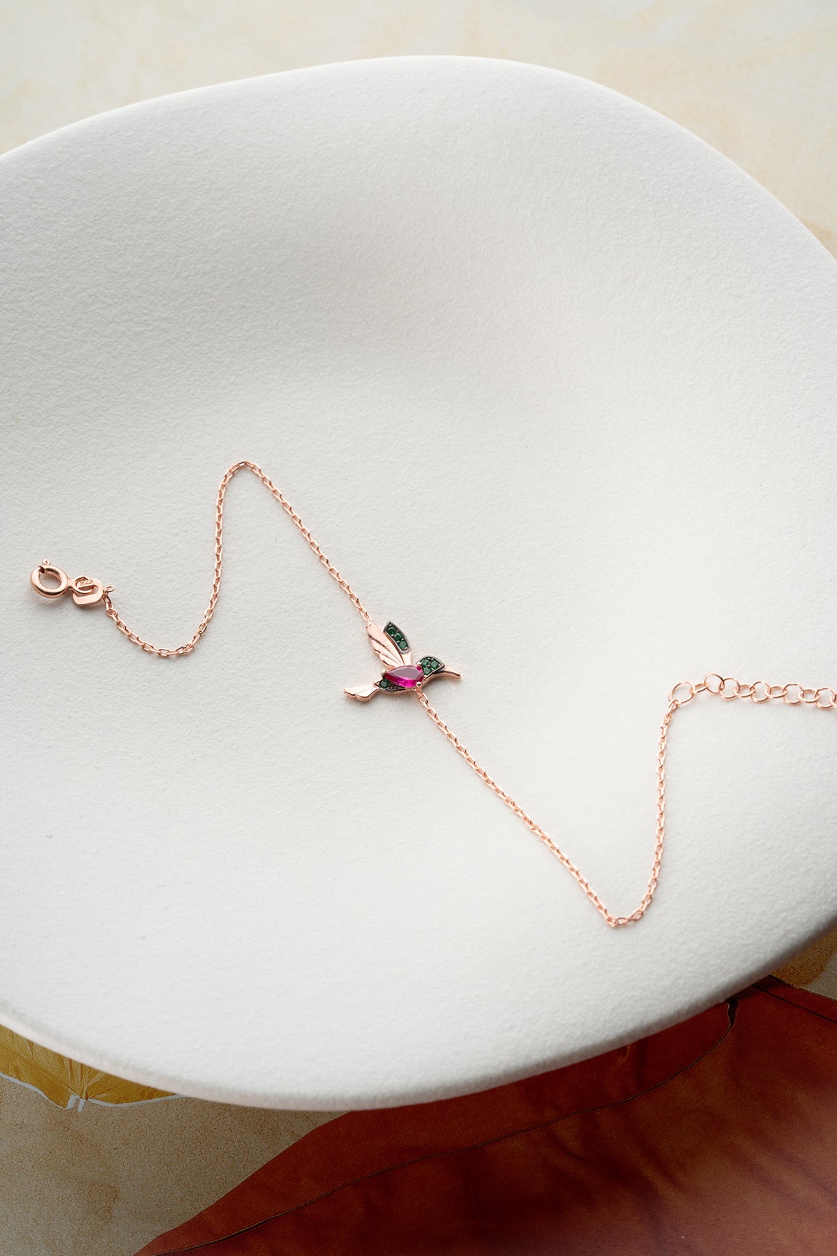 Kolibrie Armband – 925 Zilver Rosé