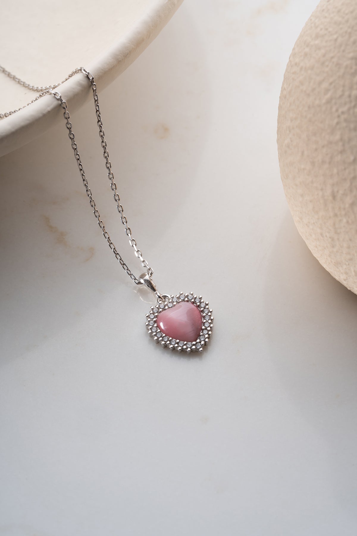 Heart Shaped Love Necklace - 925 Silver