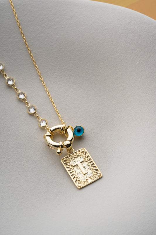 Shine Letter Gepersonaliseerde Zilveren Ketting