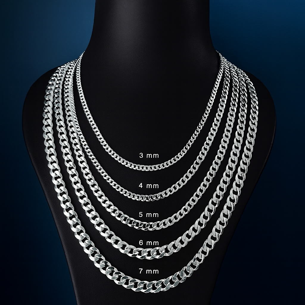 Zilveren gourmet heren ketting 6 mm BLMN025