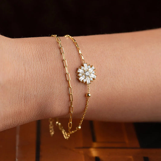 Bloem Armband | 925 Zilver