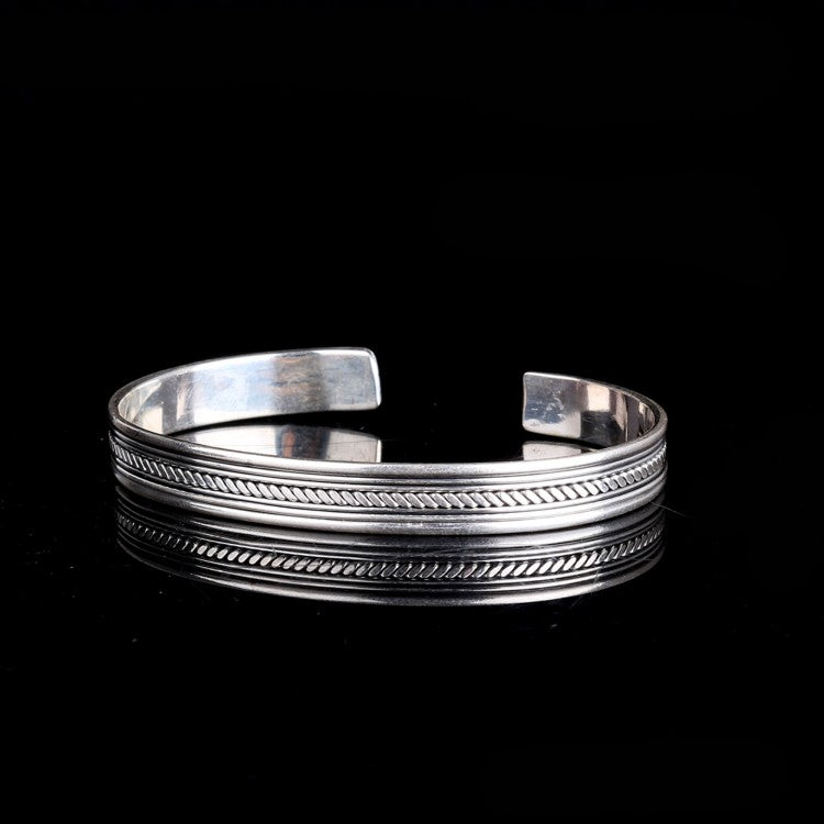 Klassiek Motief 925 Sterling Zilver Heren Armband