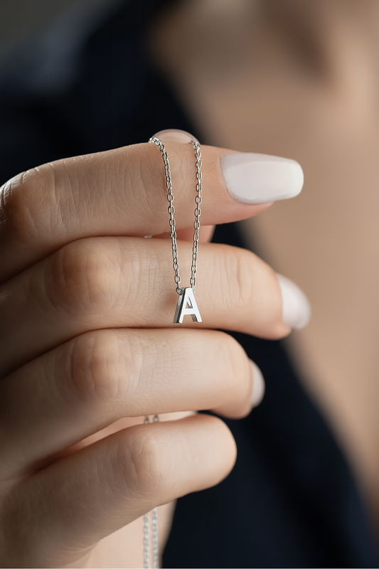 Minimalistische Letterketting – 925 Sterling Zilver