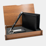 Personalisiertes Geschenkset - Stift - Brieftasche - Schlüsselanhänger - Geschenkset
