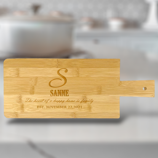 Bamboo Serving - Cutting Board Engraving AC22011H-A
