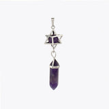 Amethist hanger met ketting