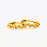 Lydian 925 sterling zilveren creolen met zirkonia BLAR0141