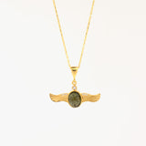 Collier Angel vleugels met steen