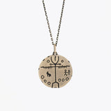 Zilveren ketting met hanger BLARY062