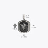 Silberne Medusa-Halskette BLAR0109