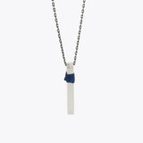 Zilveren 3D Gegraveerde Heren Ketting met Naam BLARY092