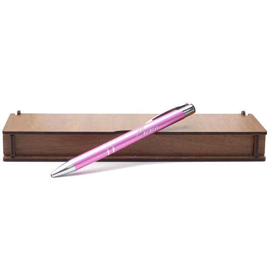 Personalized Pen Set - Writing Set With Engraved Wooden Box BLP2001