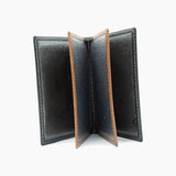 Zwart en Bruine Leren Kaartholder BLW022-4