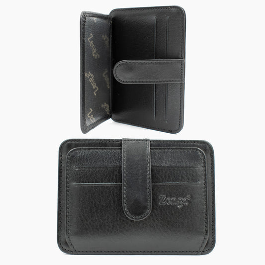 Black Leather Card Holder 024-01