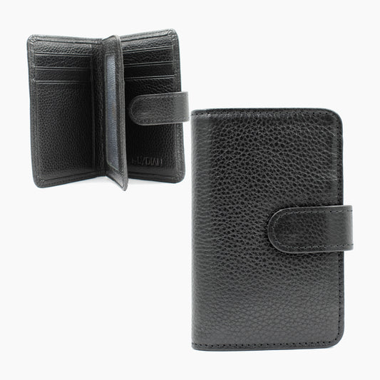Black Leather Cardholder 3301