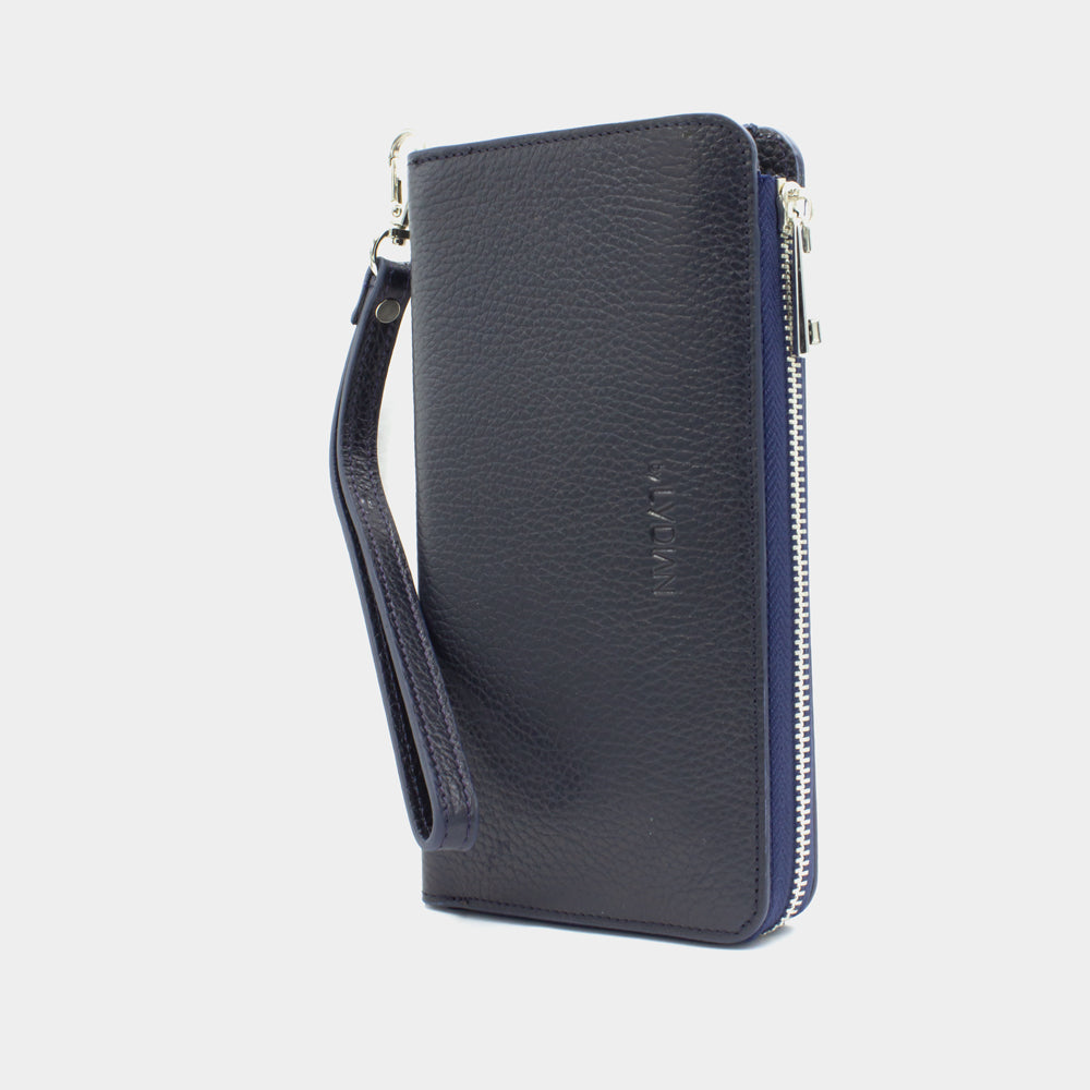 Smartphone Lederen Portemonnee Blauw BLW3034-L