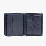 Donker Blauwe Leren Portemonnee BLW703-L