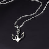 By LYDIAN Zilveren Ketting met Anker BLYDK082