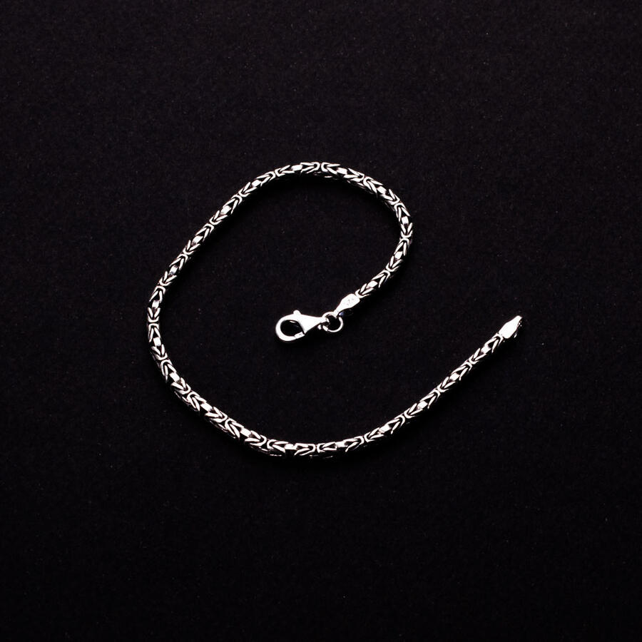 925 Sterling Zilver King Chain Armband 2mm ORMB008