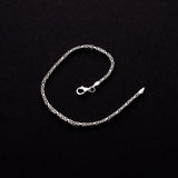 925 Sterling Silber Königskettenarmband 2mm ORMB008
