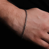 925 Sterling Silber Königskettenarmband 2mm ORMB008