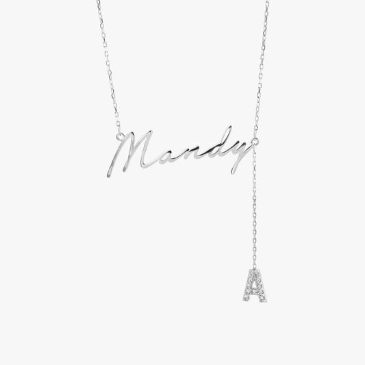 Letter Name Necklace in Sterling Silver PSN21078